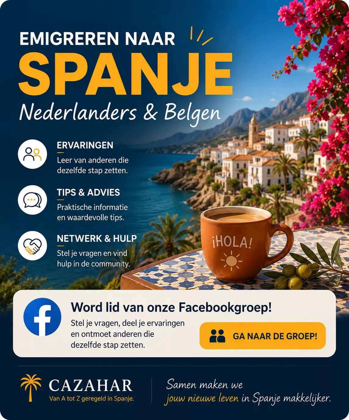 Facebook groep Emigreren naar Spanje voor Nederlanders en Belgen